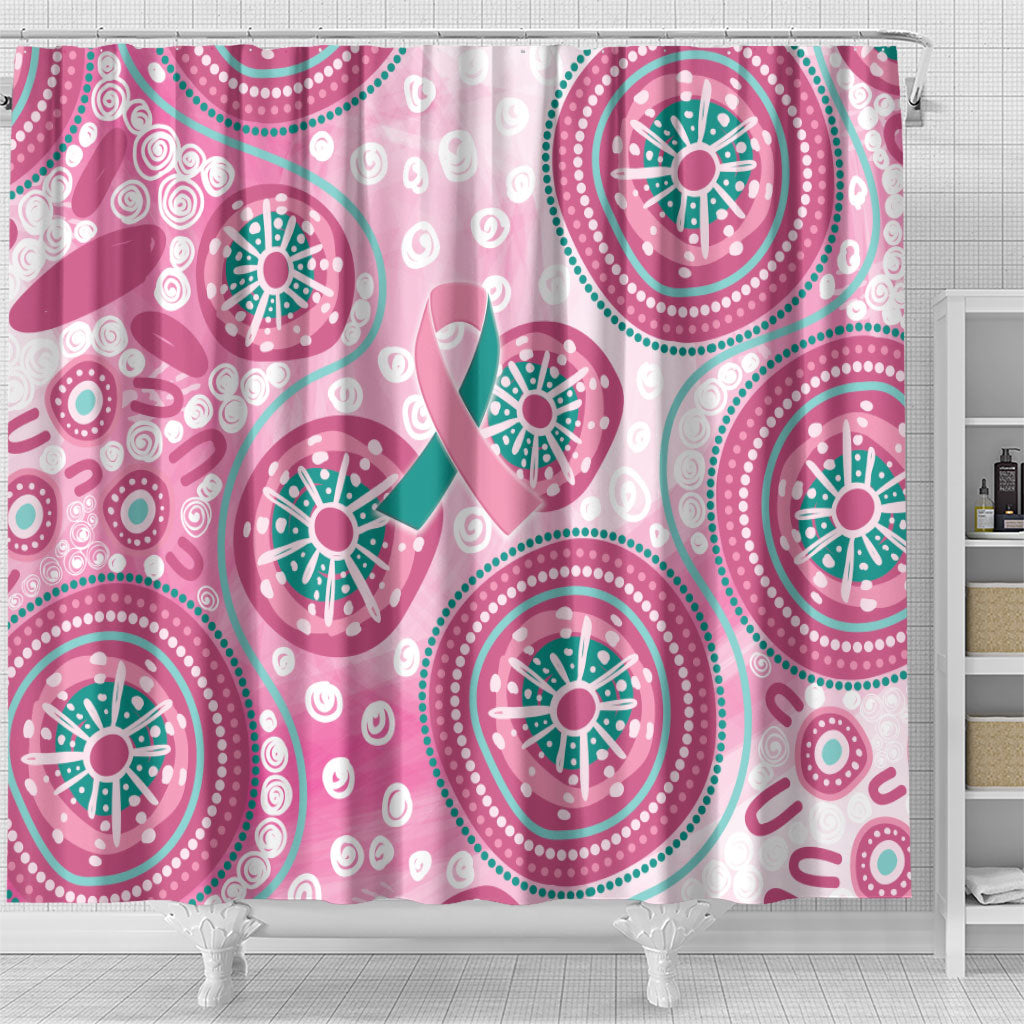 Hereditary Breast Cancer Prevention Australia Indigenous Shower Curtain Previvor