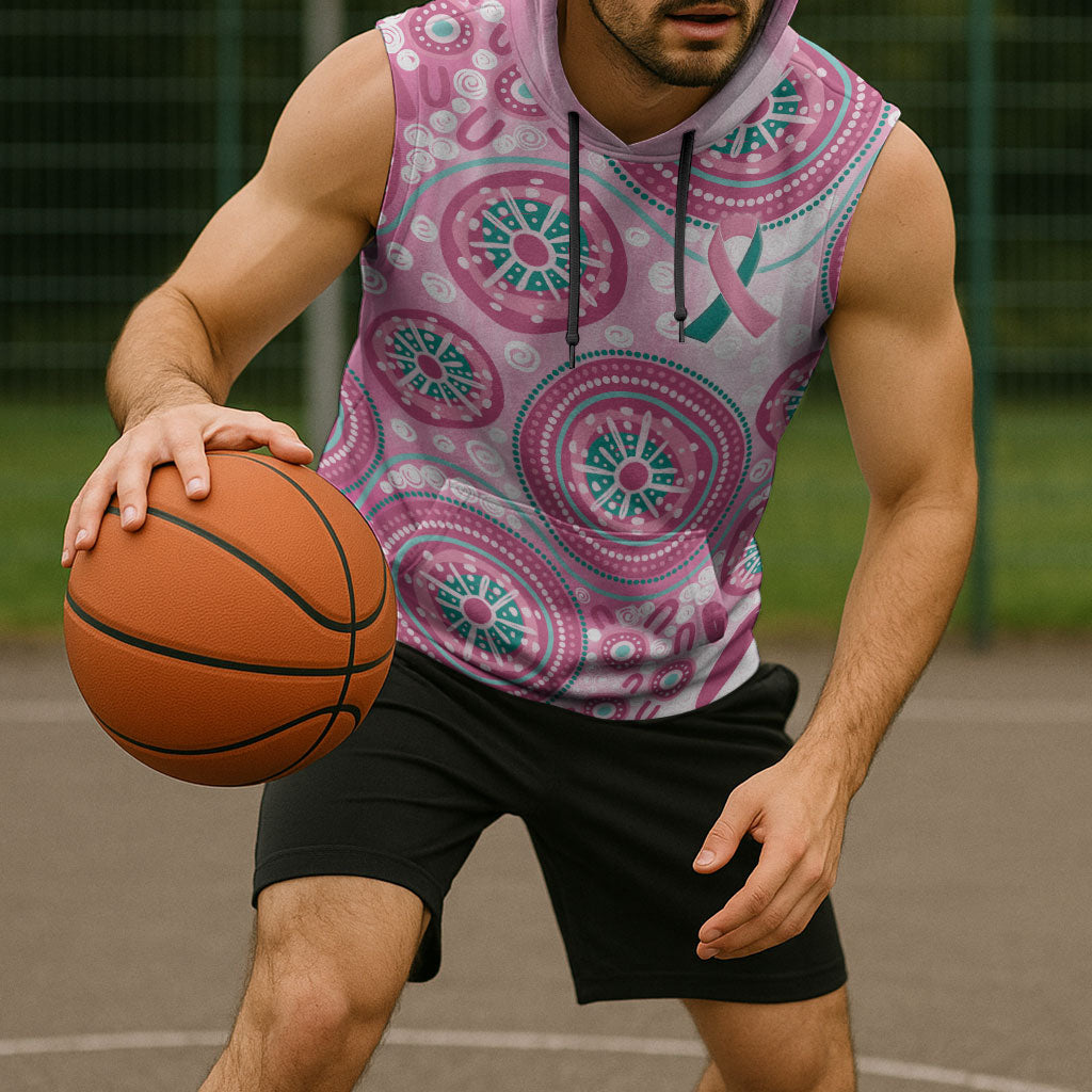 Hereditary Breast Cancer Prevention Australia Indigenous Sleeveless Hoodie Previvor