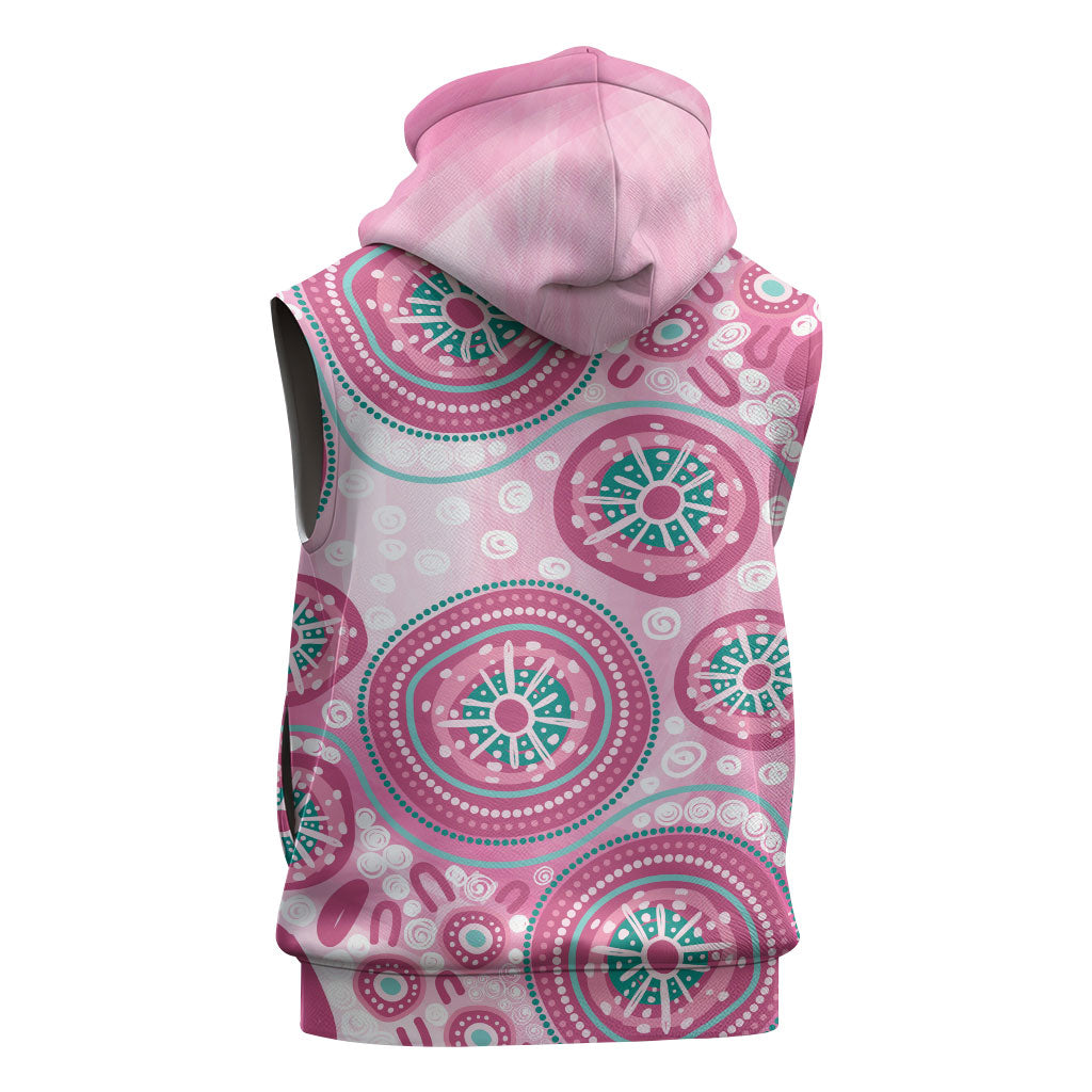 Hereditary Breast Cancer Prevention Australia Indigenous Sleeveless Zip Hoodie Previvor