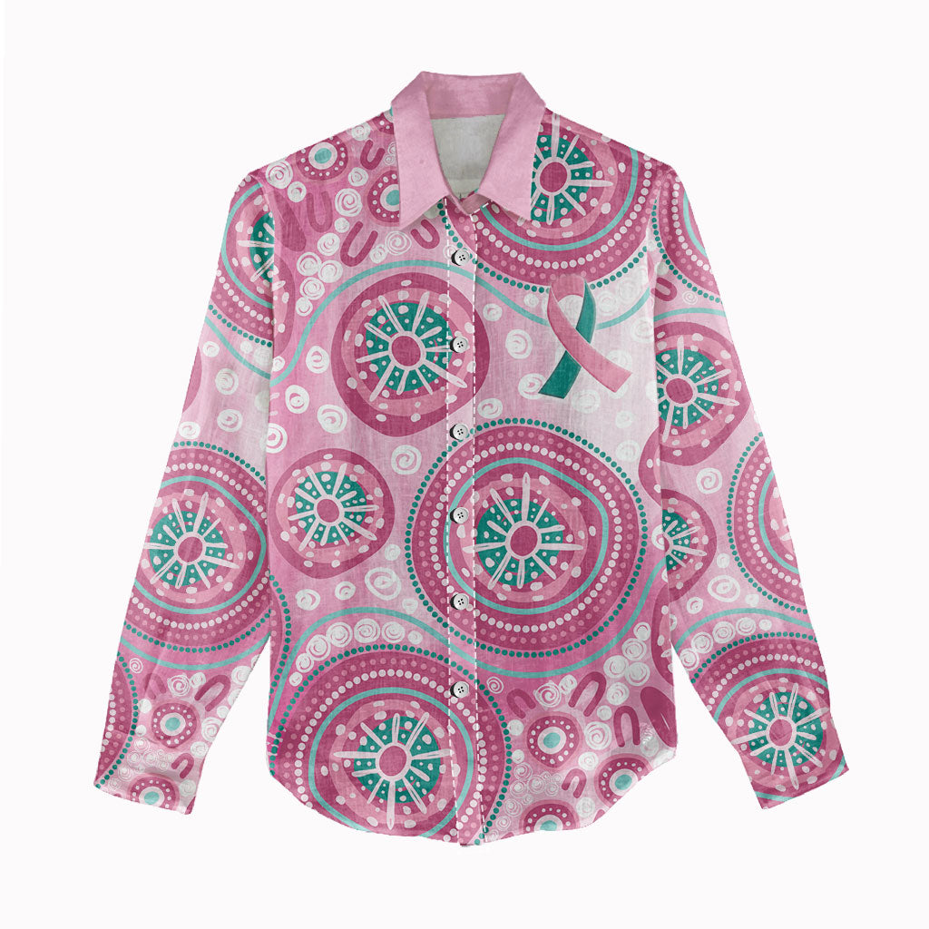 Hereditary Breast Cancer Prevention Australia Indigenous Women Casual Shirt Previvor