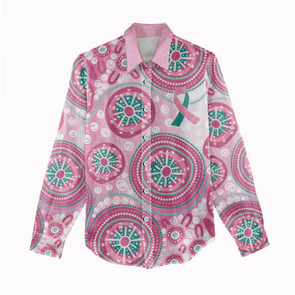 Hereditary Breast Cancer Prevention Australia Indigenous Women Casual Shirt Previvor
