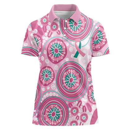 Hereditary Breast Cancer Prevention Australia Indigenous Women Polo Shirt Previvor