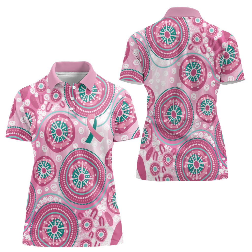 Hereditary Breast Cancer Prevention Australia Indigenous Women Polo Shirt Previvor
