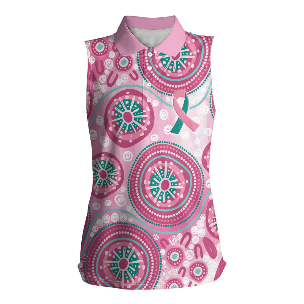 Hereditary Breast Cancer Prevention Australia Indigenous Women Sleeveless Polo Shirt Previvor