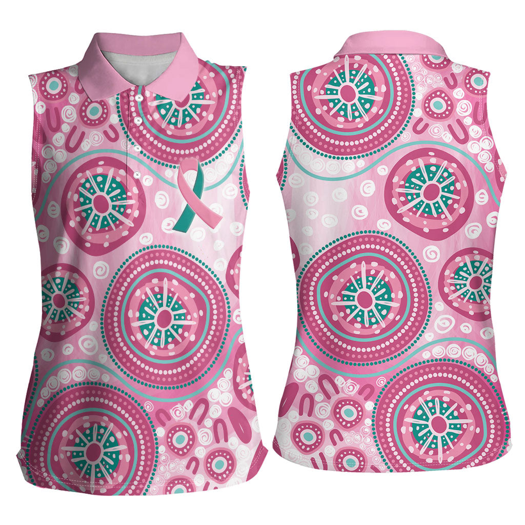 Hereditary Breast Cancer Prevention Australia Indigenous Women Sleeveless Polo Shirt Previvor