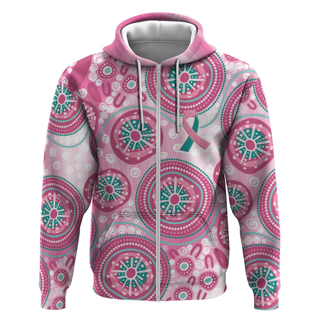 Hereditary Breast Cancer Prevention Australia Indigenous Zip Hoodie Previvor