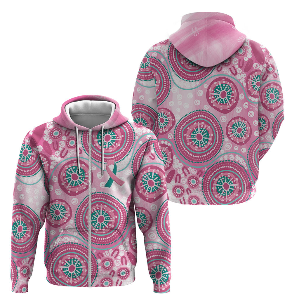 Hereditary Breast Cancer Prevention Australia Indigenous Zip Hoodie Previvor
