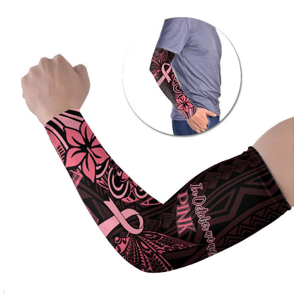Polynesian Arm Sleeves Breast Cancer Ribbon Butterfly Mix Plumeria Curves Pink