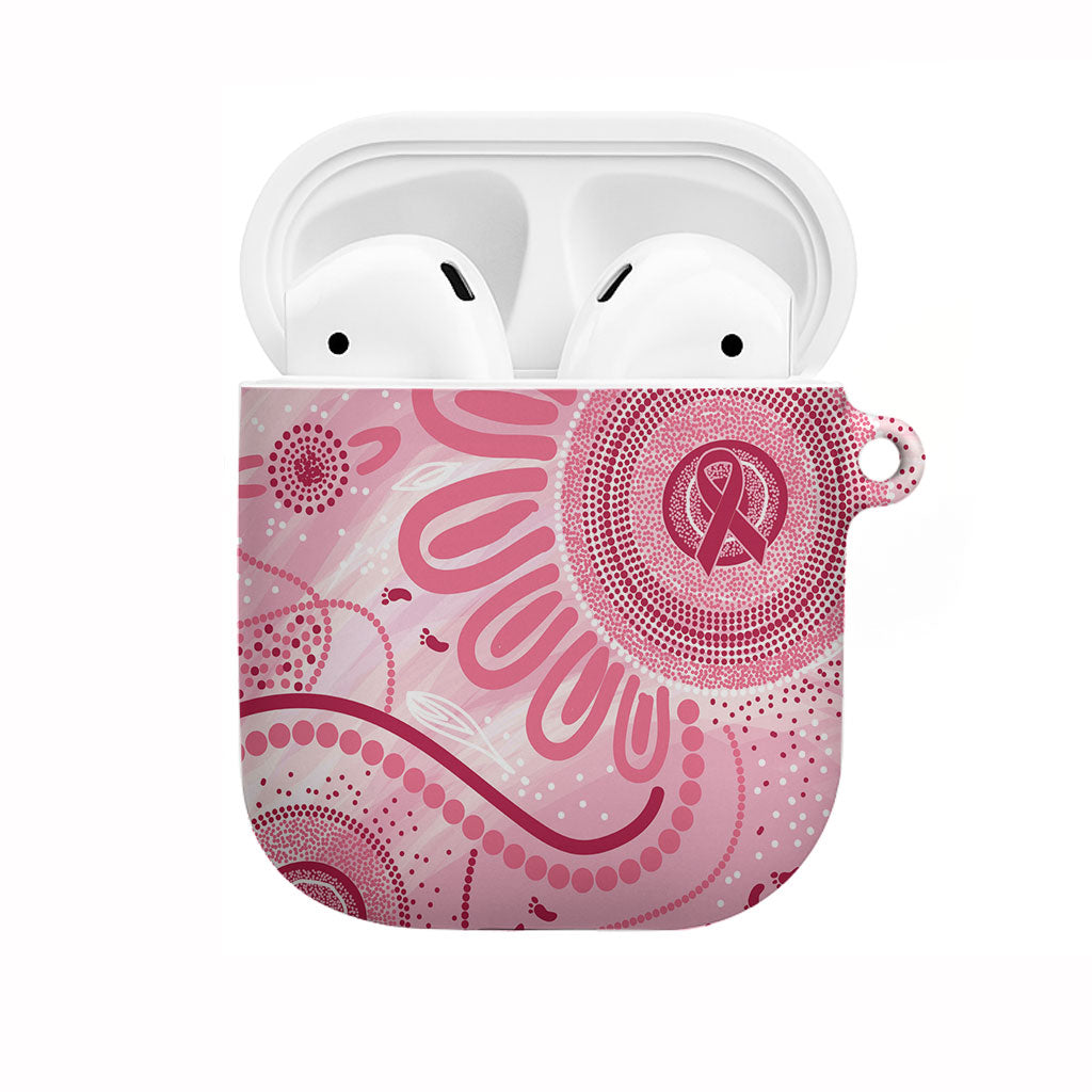 NAIDOC Week 2025 Indigenous AirPods Case Breast Cancer Pink Ribbon