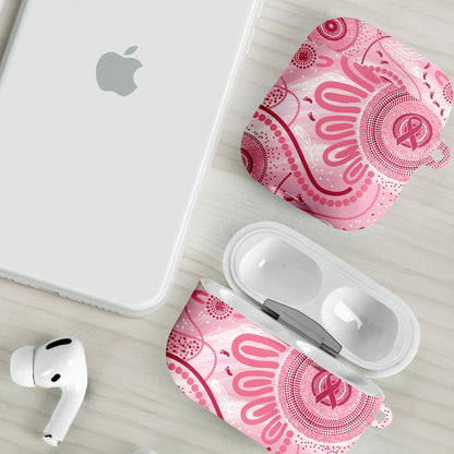 NAIDOC Week 2025 Indigenous AirPods Case Breast Cancer Pink Ribbon