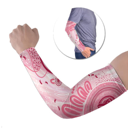 NAIDOC Week 2025 Indigenous Arm Sleeves Breast Cancer Pink Ribbon