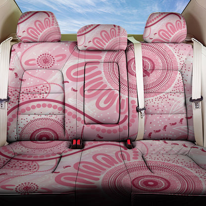 NAIDOC Week 2025 Indigenous Back Car Seat Cover Breast Cancer Pink Ribbon