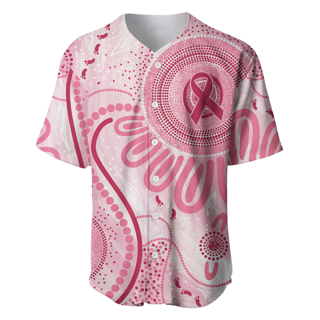 NAIDOC Week 2025 Indigenous Baseball Jersey Breast Cancer Pink Ribbon