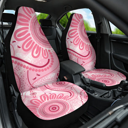 NAIDOC Week 2025 Indigenous Car Seat Cover Breast Cancer Pink Ribbon