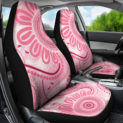 NAIDOC Week 2025 Indigenous Car Seat Cover Breast Cancer Pink Ribbon