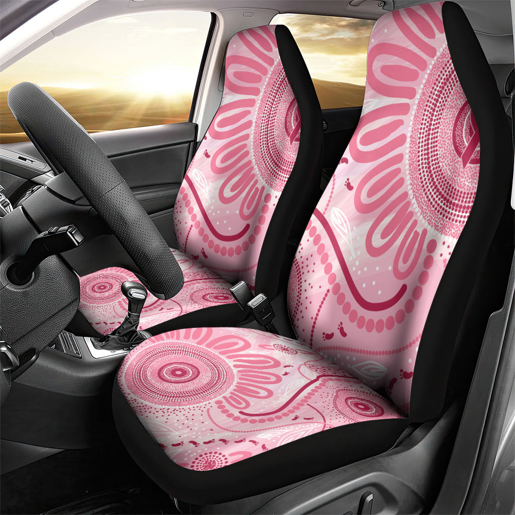 NAIDOC Week 2025 Indigenous Car Seat Cover Breast Cancer Pink Ribbon