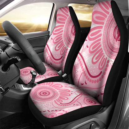 NAIDOC Week 2025 Indigenous Car Seat Cover Breast Cancer Pink Ribbon