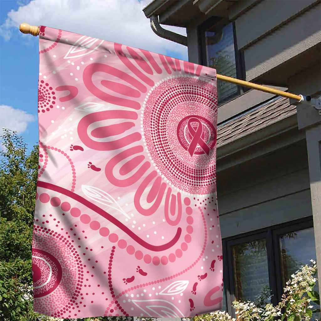 NAIDOC Week 2025 Indigenous Garden Flag Breast Cancer Pink Ribbon
