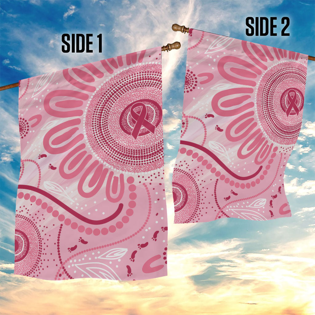 NAIDOC Week 2025 Indigenous Garden Flag Breast Cancer Pink Ribbon