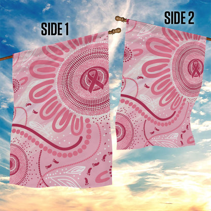 NAIDOC Week 2025 Indigenous Garden Flag Breast Cancer Pink Ribbon