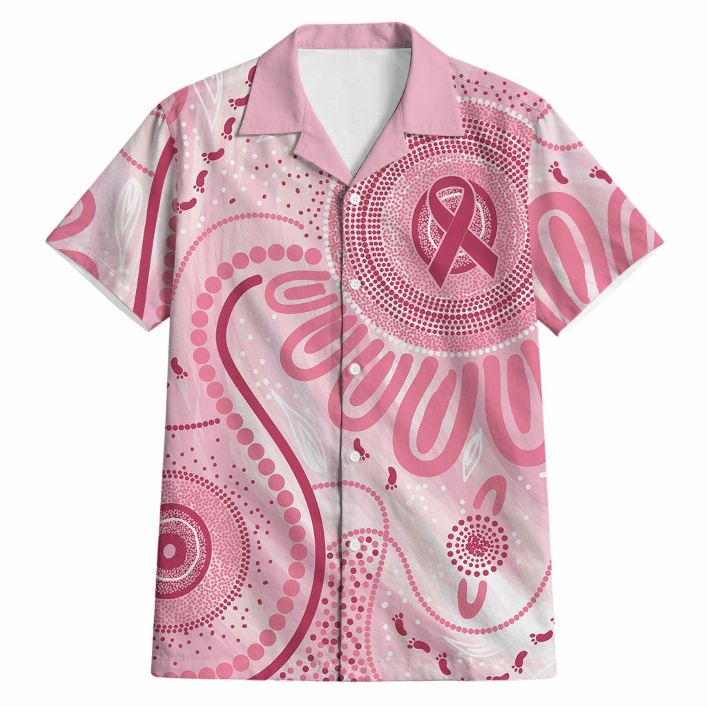 NAIDOC Week 2025 Indigenous Hawaiian Shirt Breast Cancer Pink Ribbon