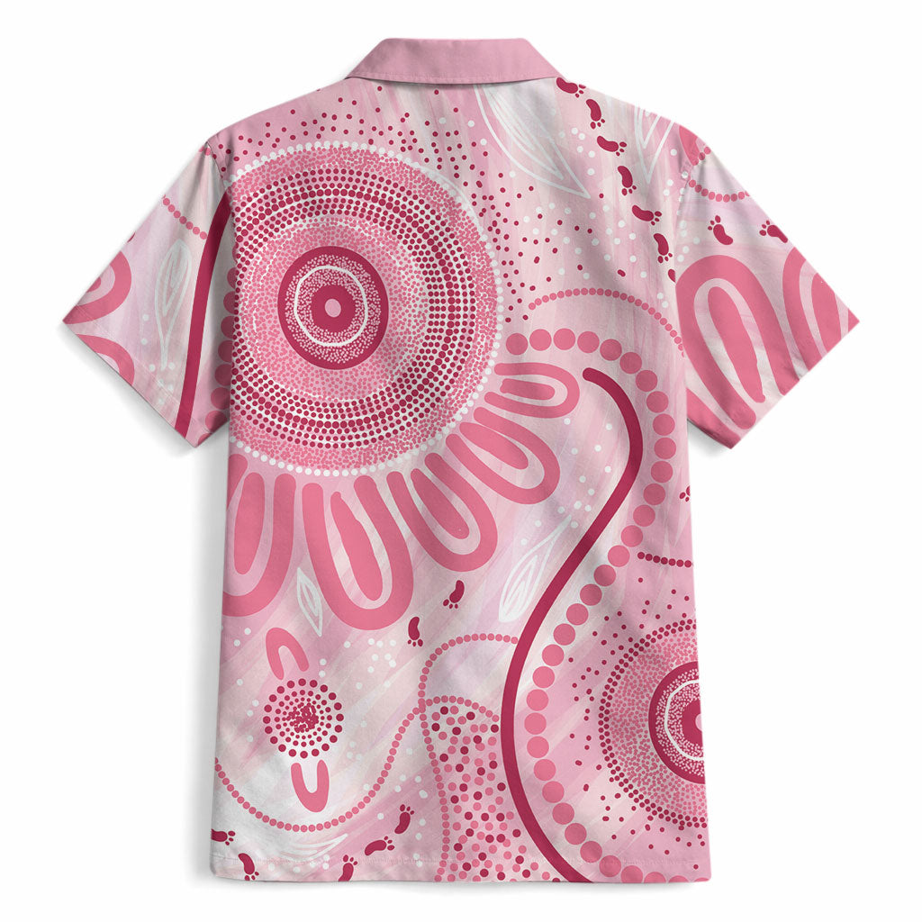 NAIDOC Week 2025 Indigenous Hawaiian Shirt Breast Cancer Pink Ribbon