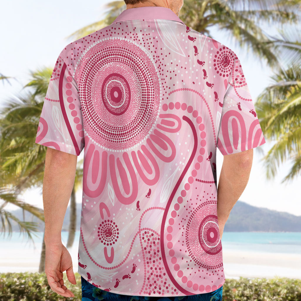NAIDOC Week 2025 Indigenous Hawaiian Shirt Breast Cancer Pink Ribbon