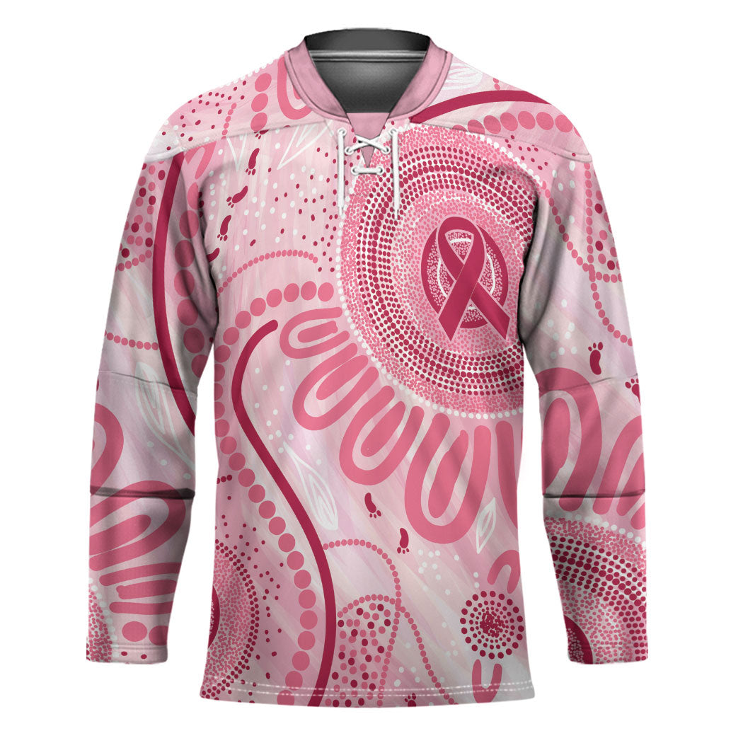 NAIDOC Week 2025 Indigenous Hockey Jersey Breast Cancer Pink Ribbon