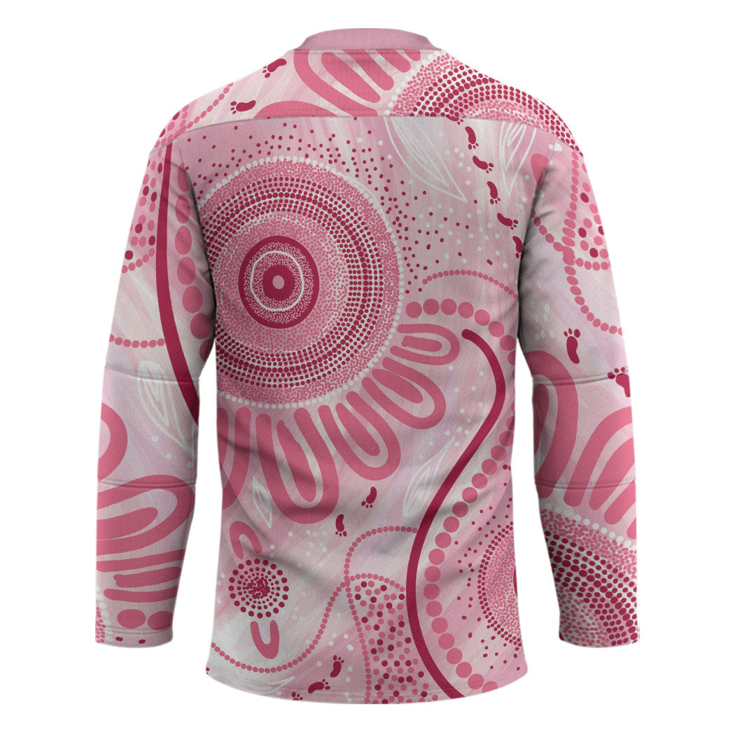 NAIDOC Week 2025 Indigenous Hockey Jersey Breast Cancer Pink Ribbon