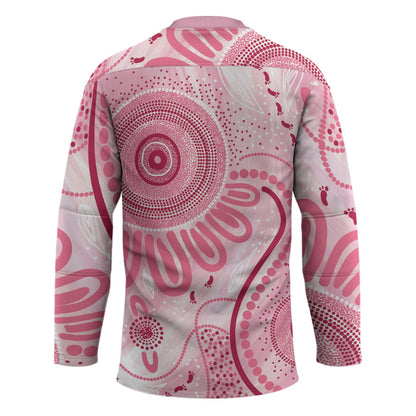 NAIDOC Week 2025 Indigenous Hockey Jersey Breast Cancer Pink Ribbon