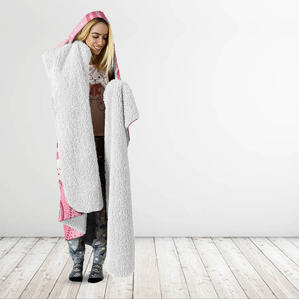 NAIDOC Week 2025 Indigenous Hooded Blanket Breast Cancer Pink Ribbon