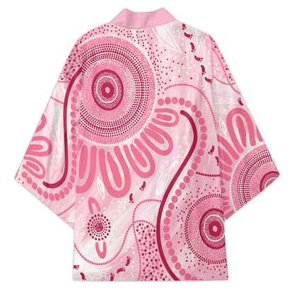 NAIDOC Week 2025 Indigenous Kimono Breast Cancer Pink Ribbon