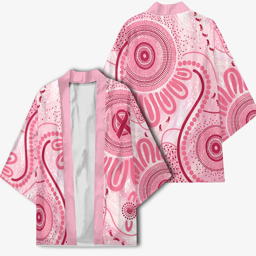 NAIDOC Week 2025 Indigenous Kimono Breast Cancer Pink Ribbon