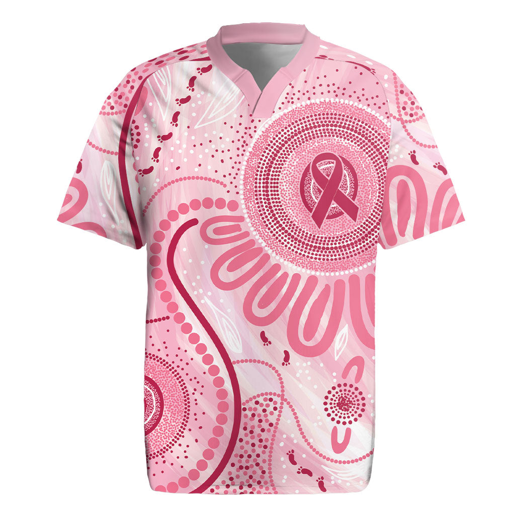 NAIDOC Week 2025 Indigenous Rugby Jersey Breast Cancer Pink Ribbon
