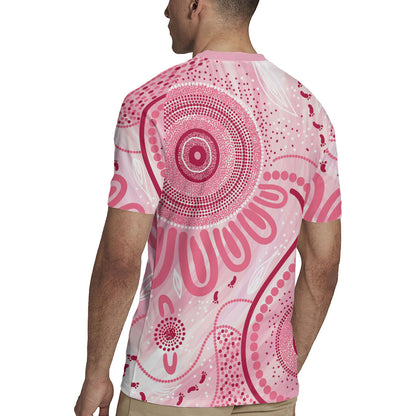 NAIDOC Week 2025 Indigenous Rugby Jersey Breast Cancer Pink Ribbon