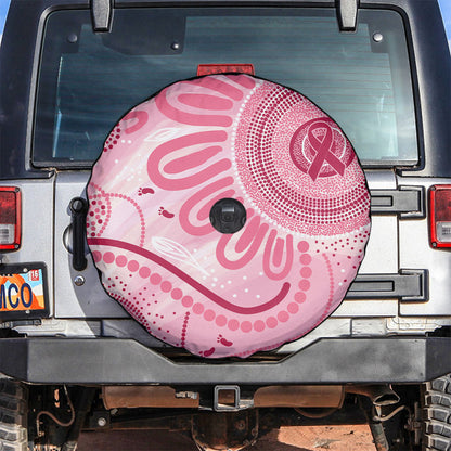 NAIDOC Week 2025 Indigenous Spare Tire Cover Breast Cancer Pink Ribbon