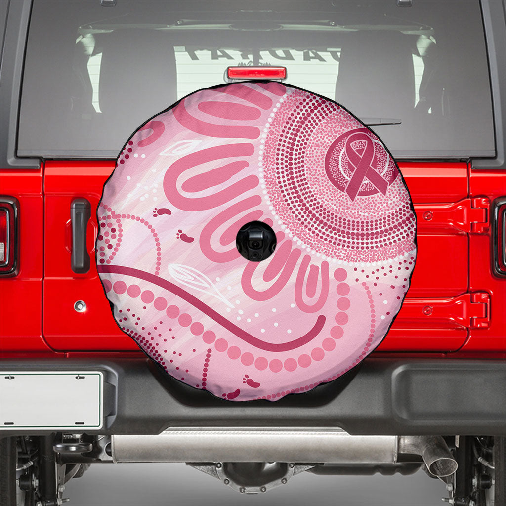 NAIDOC Week 2025 Indigenous Spare Tire Cover Breast Cancer Pink Ribbon