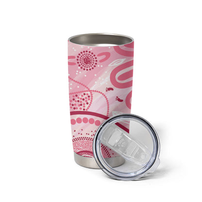 NAIDOC Week 2025 Indigenous Tumbler Cup Breast Cancer Pink Ribbon