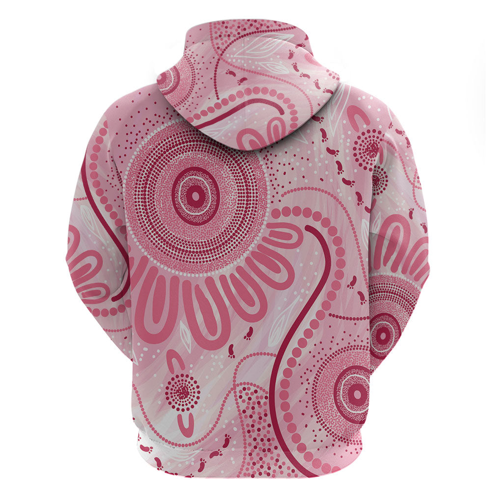 NAIDOC Week 2025 Indigenous Zip Hoodie Breast Cancer Pink Ribbon