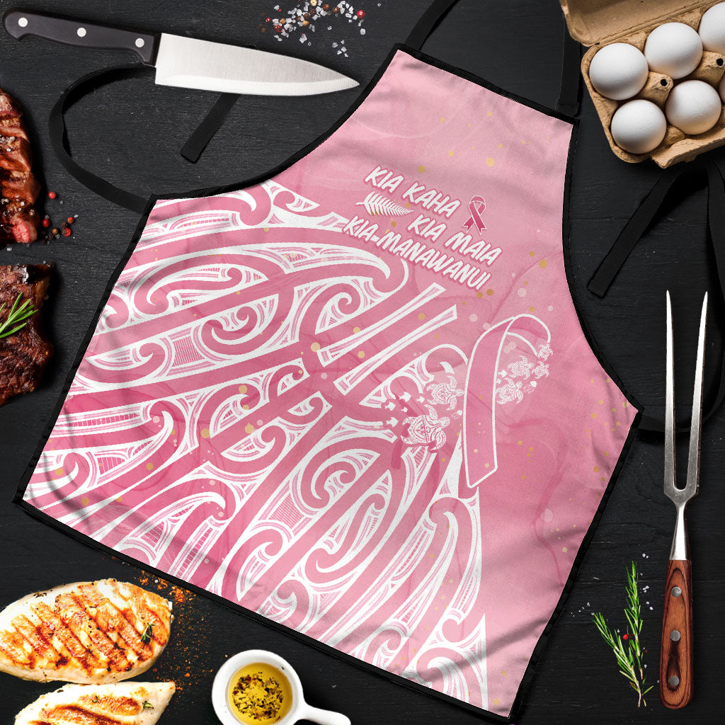 Breast Cancer Pink October Maori Apron Kia Kaha Kia Maia Kia Manawanui