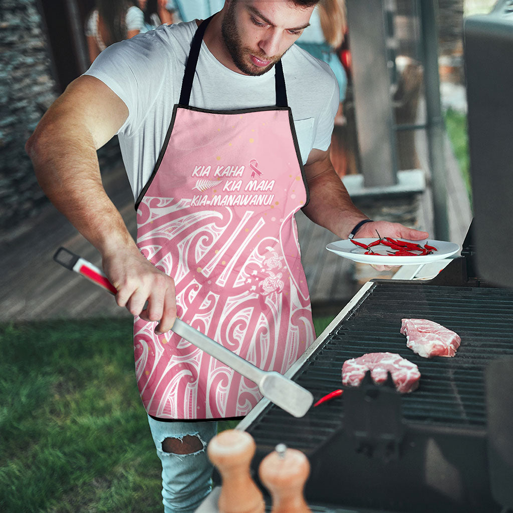 Breast Cancer Pink October Maori Apron Kia Kaha Kia Maia Kia Manawanui