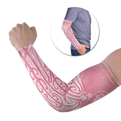 Breast Cancer Pink October Maori Arm Sleeves Kia Kaha Kia Maia Kia Manawanui