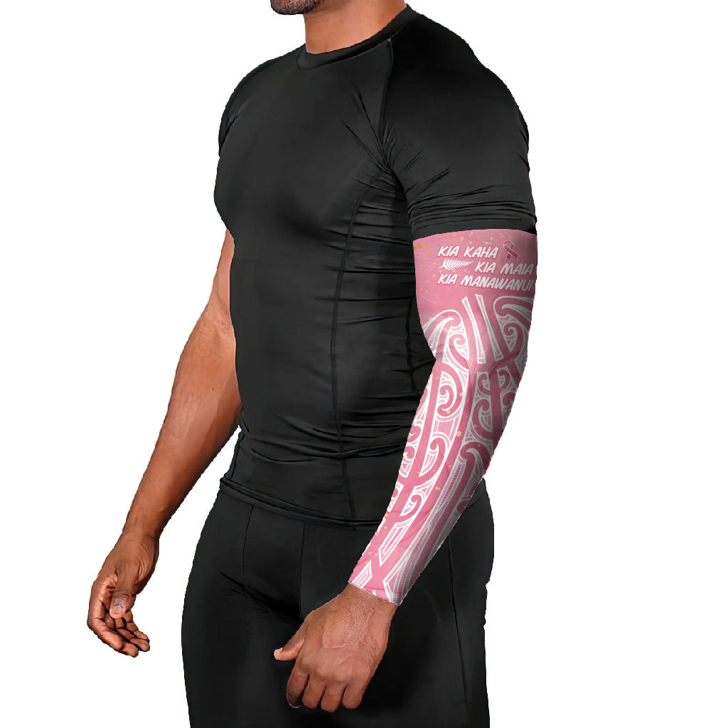 Breast Cancer Pink October Maori Arm Sleeves Kia Kaha Kia Maia Kia Manawanui