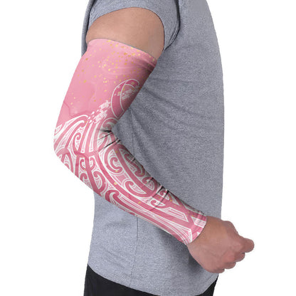 Breast Cancer Pink October Maori Arm Sleeves Kia Kaha Kia Maia Kia Manawanui