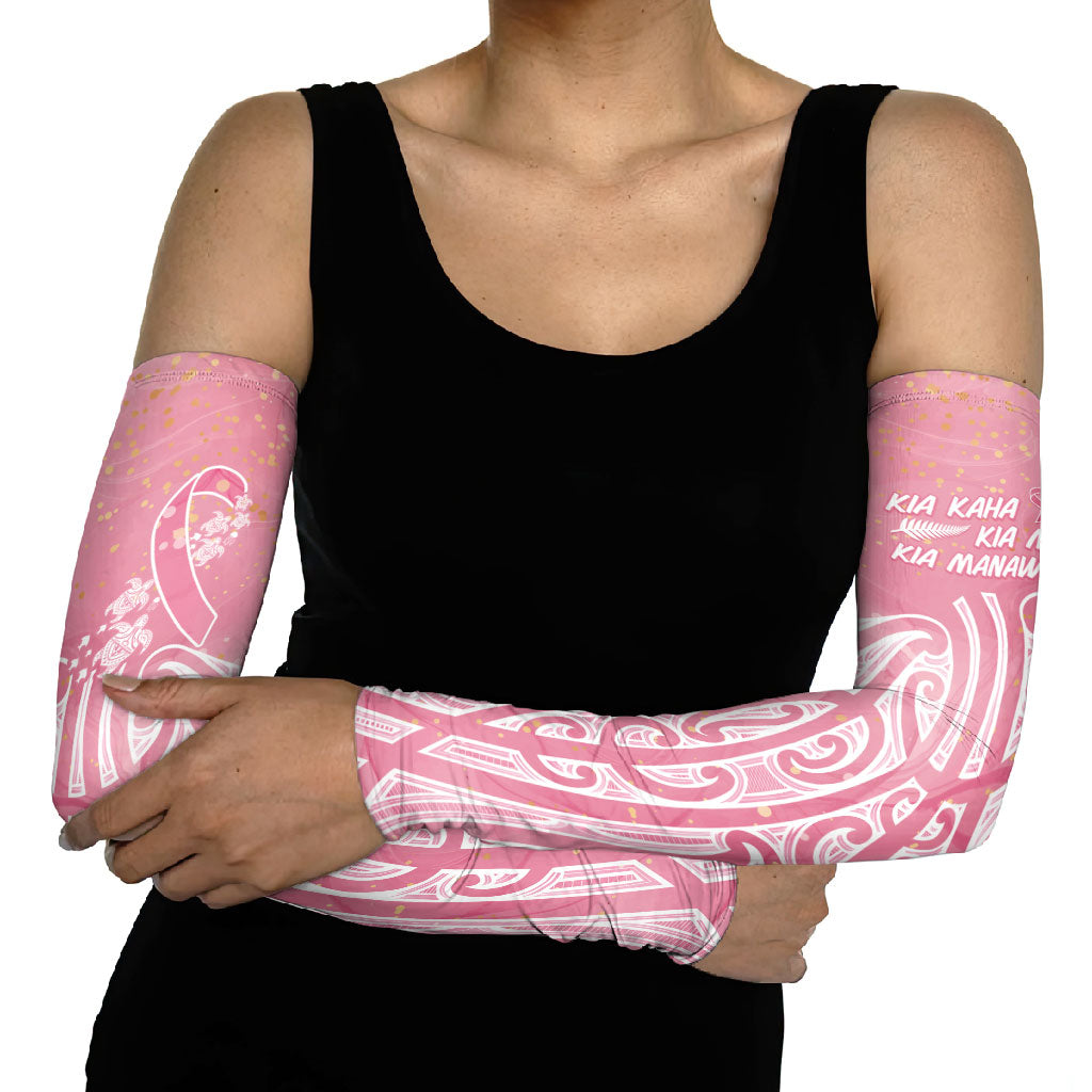 Breast Cancer Pink October Maori Arm Sleeves Kia Kaha Kia Maia Kia Manawanui