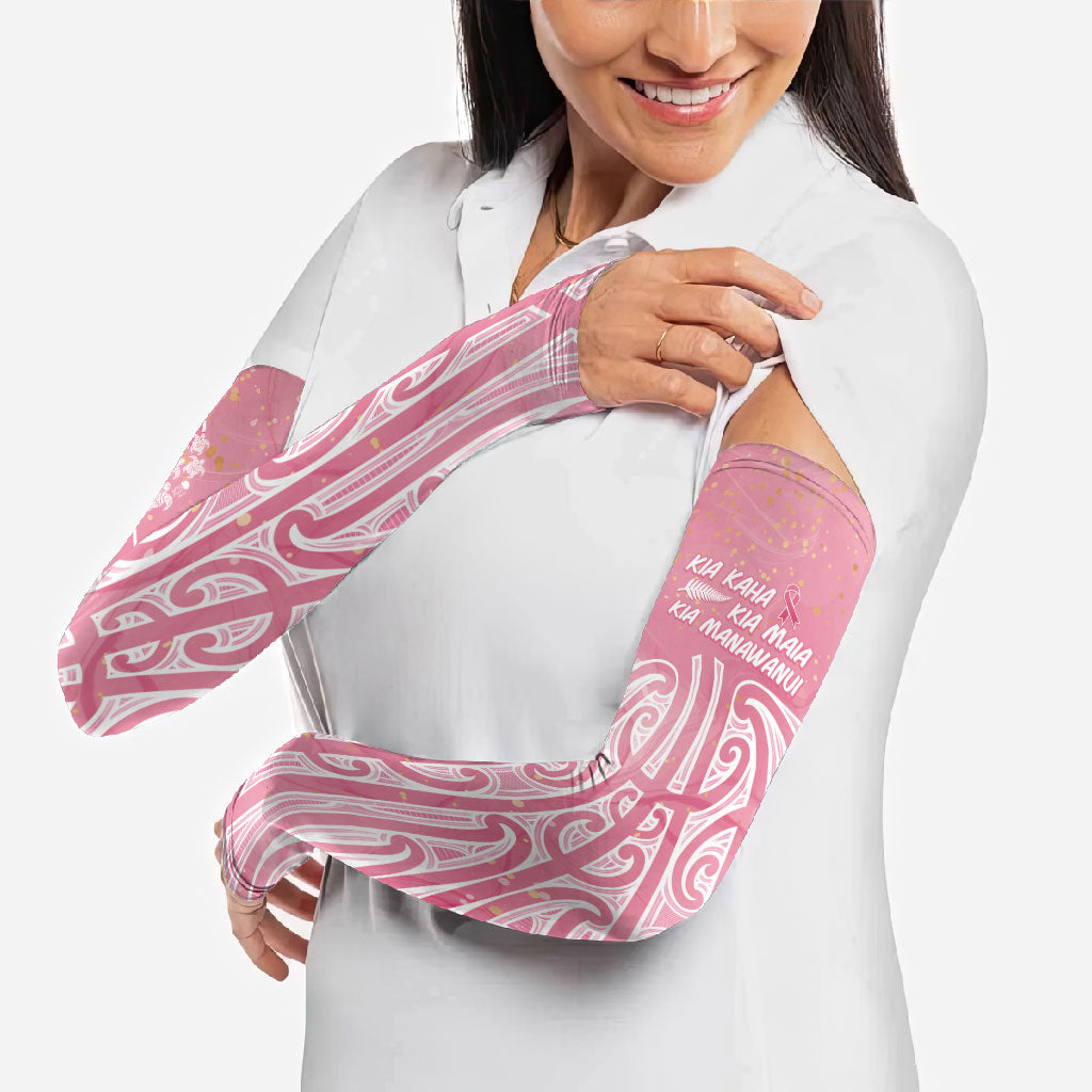 Breast Cancer Pink October Maori Arm Sleeves Kia Kaha Kia Maia Kia Manawanui