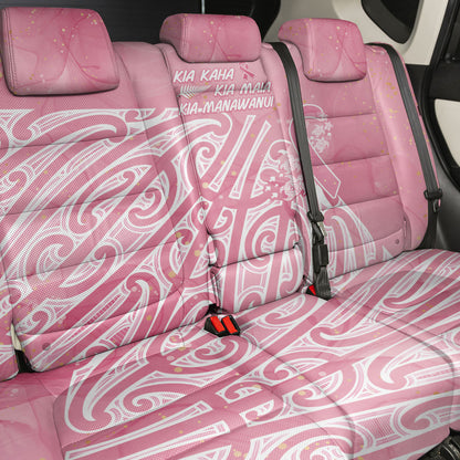 Breast Cancer Pink October Maori Back Car Seat Cover Kia Kaha Kia Maia Kia Manawanui