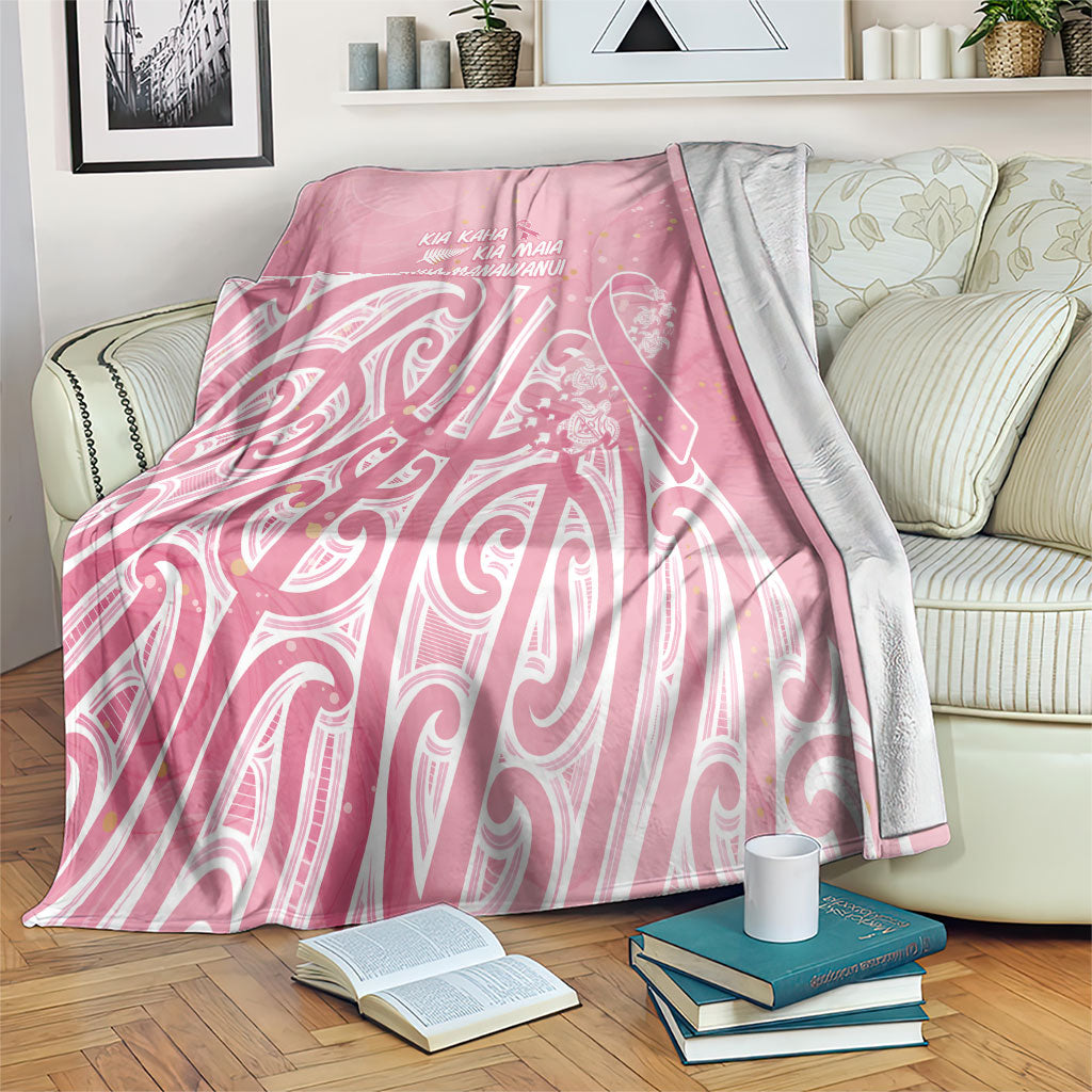 Breast Cancer Pink October Maori Blanket Kia Kaha Kia Maia Kia Manawanui