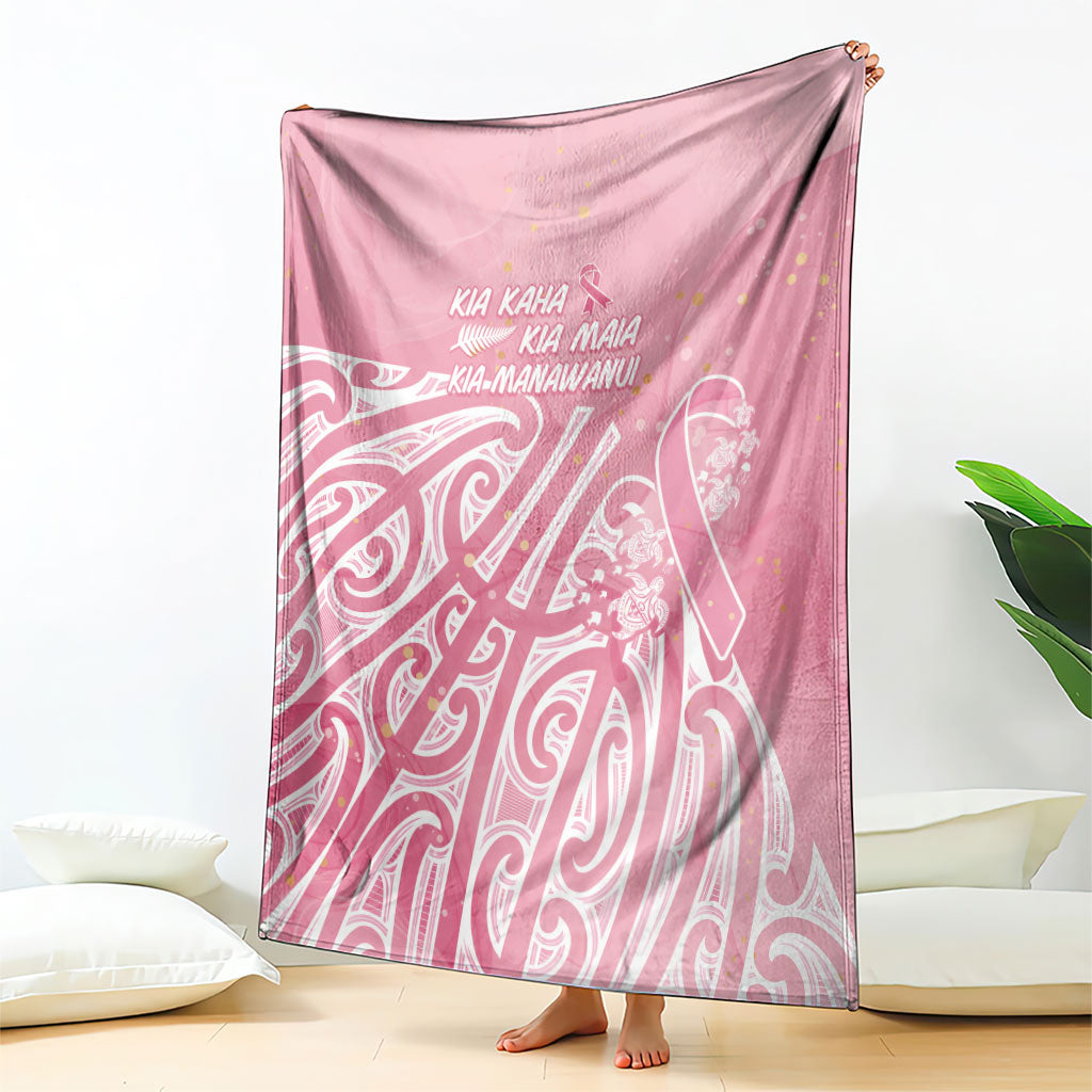 Breast Cancer Pink October Maori Blanket Kia Kaha Kia Maia Kia Manawanui