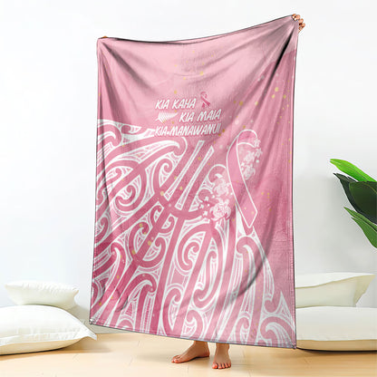 Breast Cancer Pink October Maori Blanket Kia Kaha Kia Maia Kia Manawanui